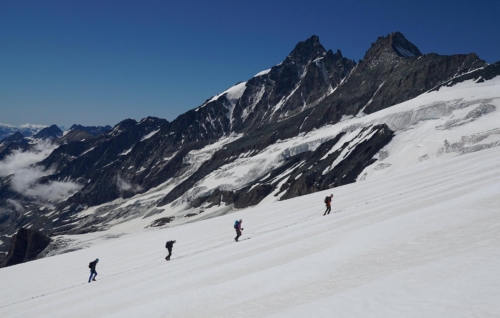 Cestou na Johannisberg - vpravo Grossglockner