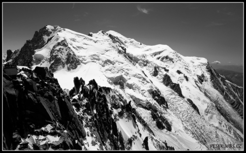 Mont Blanc z Aguille du Midi